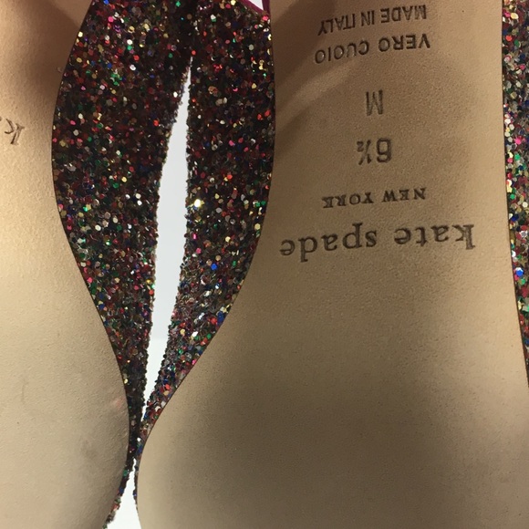 SOLD! ❤️ Kate Spade Glitter Charm Heel 6-6.5 - Picture 8 of 8
